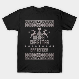 Merry Christmas BARTENDER T-Shirt